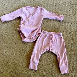 Pink onesie and legging set